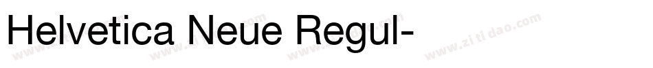 Helvetica Neue Regul字体转换